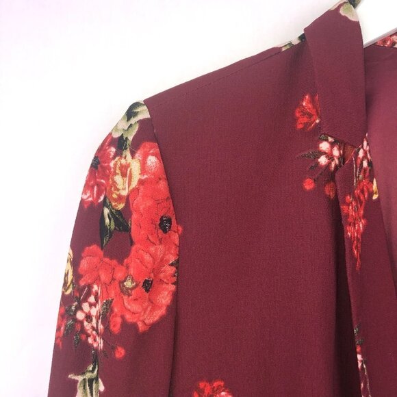 DR2 Floral Lightweight Open Front Blazer Size Petite Small - Picture 6 of 16